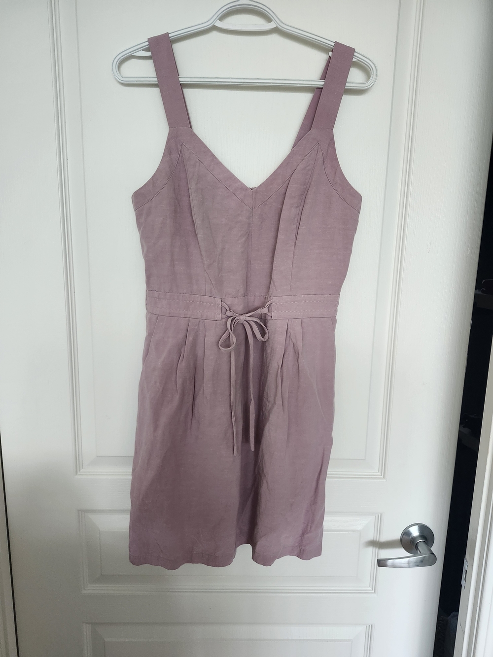 Greylin Lilac Tie-Waist Mini Dress
